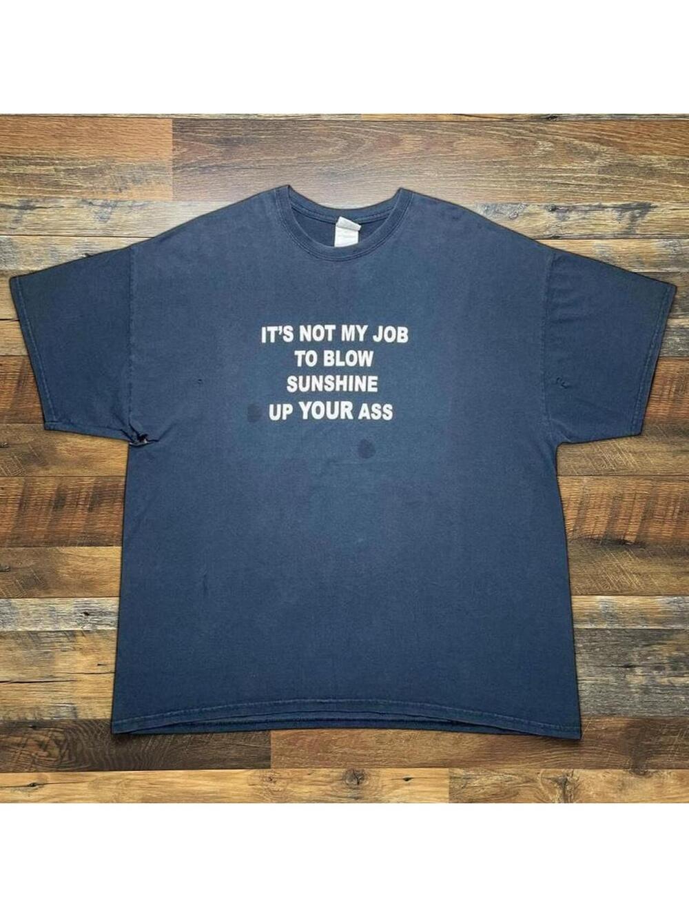 Vintage Sarcastic Shirt βItβs not my job to blow sunshine up your assβ Mens 2XL